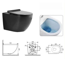 Charger l'image dans la galerie, Toilette Murale Siège Citerne Dissimulée Cadre Métallique Salle De Bains