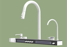 Charger l'image dans la galerie, Évier de cuisine moderne fait à la main avec robinet intelligent Mélangeur numérique LED Robinet de cuisine cascade Évier Cuisine acier inoxydable
