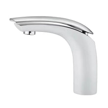 Charger l'image dans la galerie, robinet mitigeur lavabo bassin blanc