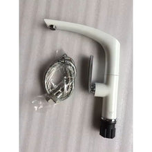 Charger l'image dans la galerie, robinet mitigeur lavabo bassin blanc